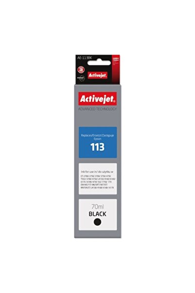 ActiveJet Ink Cartridge Replacement for Epson 113, Black