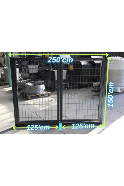 ÖR-AS TEL ÖRGÜ & PANEL ÇİT SİSTEMLERİ Antrastik - Gri -Çift Kanatlı Tel Çit B...