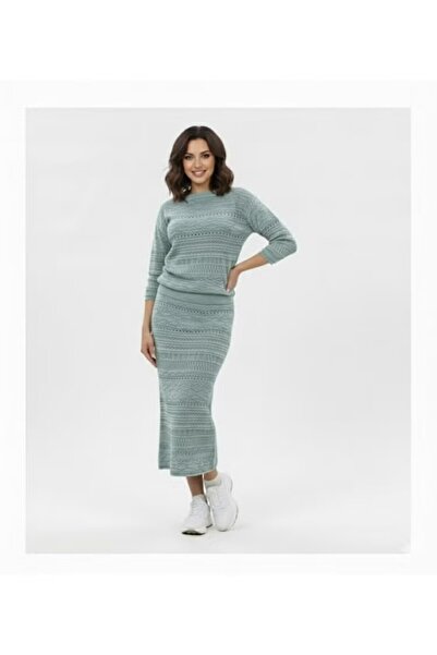 FULLJOY Elegant women's set consisting of a blouse and skirt with a modern an...