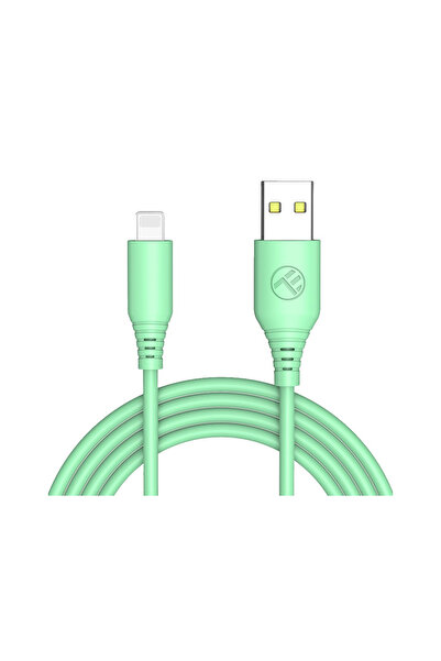 TELLUR Cablu silicon USB to Lightning, 3A, 1m, verde