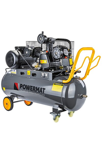 Powermat Compresor de aer 100l, Powermat, 230V 4CP 650L/min 100L 8 bar - Prof...