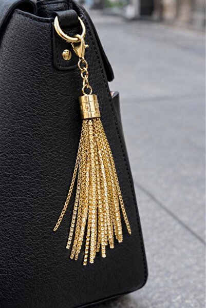 angel çanta aksesuar Stone Tassel Light Gold Color