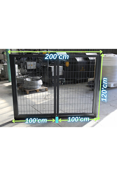 ÖR-AS TEL ÖRGÜ & PANEL ÇİT SİSTEMLERİ Antrastik - Gri -Çift Kanatlı Tel Çit B...