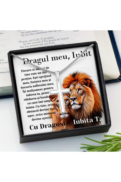 OEM Gift for Loved One - Necklace with Cross and Love Message