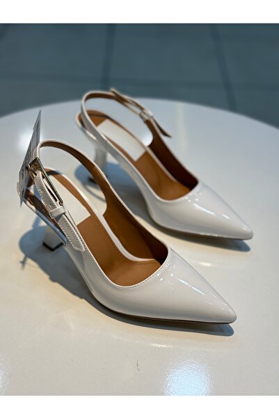 Alphus Serrace Arched Thin Heel Open Back Women's Shoes