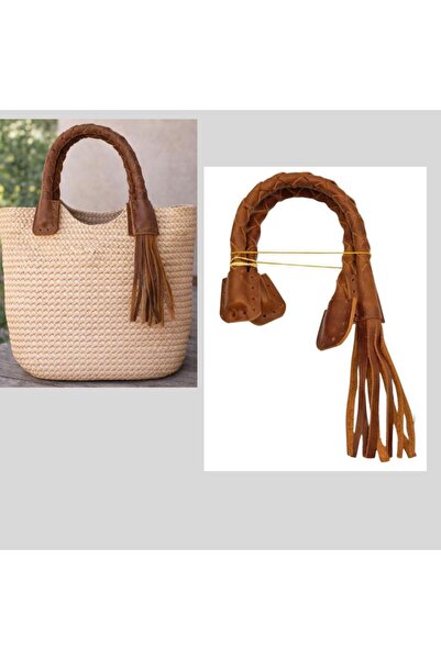 angel çanta aksesuar Piele naturală 45 cm Model Nova Culoare Maro Mâner dublu...