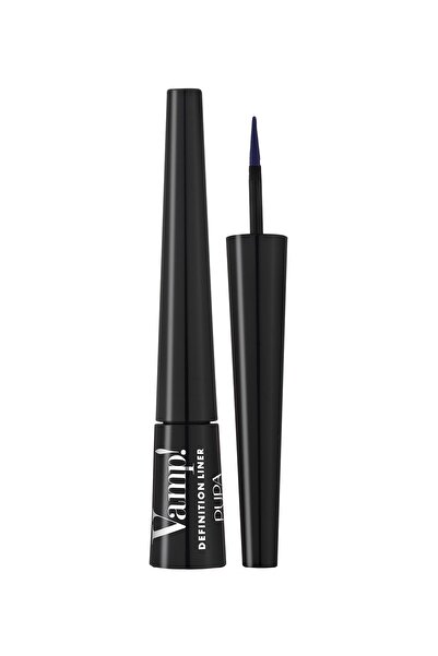 Pupa Pupa, Vamp!, Πλήρους Ευκρίνειας, Υγρό Eyeliner, 300, Βαθύ Μπλε, 2,5 ml