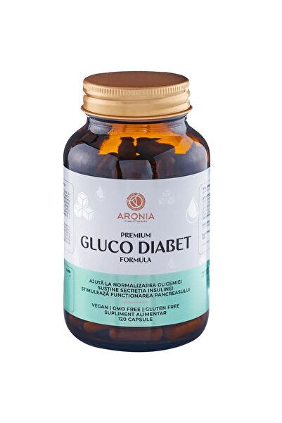Aronia Charlottenburg Premium Gluco- Formula, 120 Capsule Pentru Diabetici