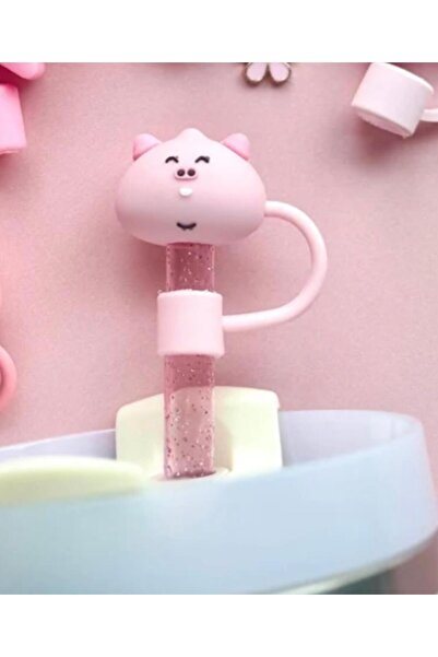 alisa Animal Pattern 3D Thermos Straw Cover - Reusable, Ideal for 10mm Straws