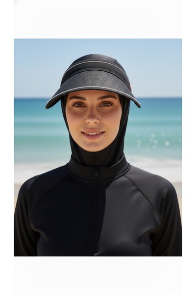 trendlina Ayarlanabilir Lastikli Vizör Hasır Şapka Güneş Koruyucu Siperlik