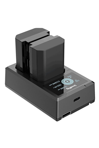 SmallRig Σετ μπαταρίας και φορτιστή NP-FZ100, 2x, 2040mAh, USB-A, USB-C για φ...