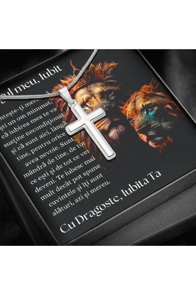 OEM Gift for Loved One - Necklace with Cross and Love Message