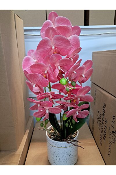 ABAKAN Artificial flowers in ceramic pot orchid wei A-12144