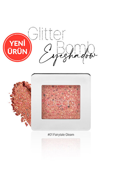 Cre'ars Mücevher Parlaklığında Yoğun Pigmentli Tekli Far Glitter Bomb Eyeshad...