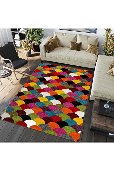 Dualhome Rug Friese Bamby Multicolor, 70x100 cm, Abstract - 70x100 cm, rectan...