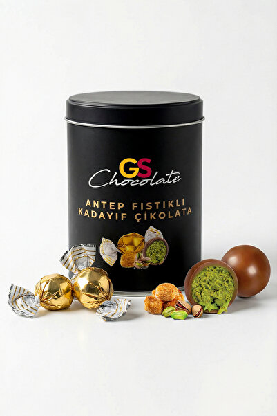 Galatasaray Çikolataları Dubai Çikolatası 300 g – Antep Fıstıklı, Metal Silin...