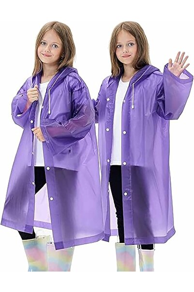 Arabest Kids Raincoat,Waterproof Hooded Rain Poncho,Reusable Raincoat Jackets...