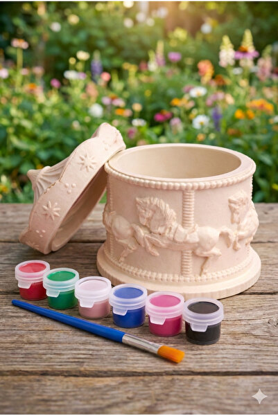 İNLAKECHANDMADE Atlı Karınca Boyama Seti – 6 Renk Boya ve Fırça Dahil | Dekor...