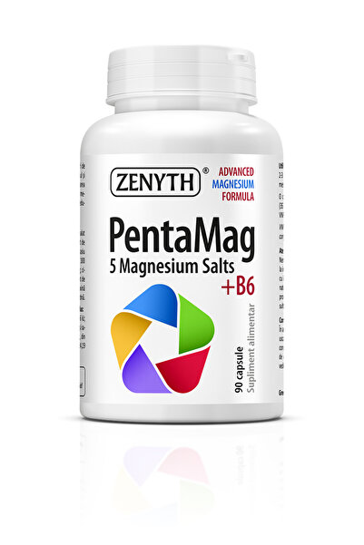 ZENYTH PentaMag (succinat bisglicinat citrat malat de Magneziu si vit B6) 90 cps