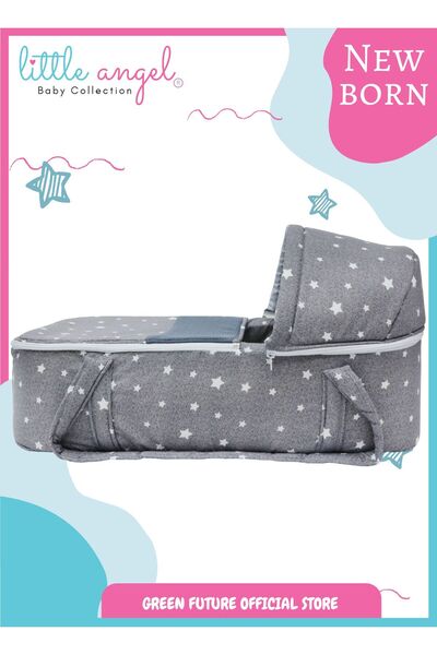 LITTLE ANGEL - Portable Bassinet Baby Carry Nest Travel Cot W/ Diaper Bag