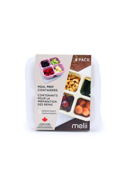 Melii Set of 4 silicone casseroles for snacks, melis, assorted berry colors f...