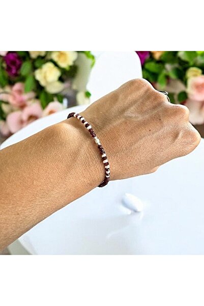 Ezera Brățară Ella cu cristale de granat și perle de cultură