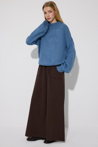 Touché Privé Gabardine Pants with Elastic Waist and Pockets