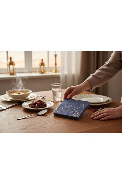 EMPA A V M 17x17 cm 1 paket (20 adet) kare iftar vakti temalı ramazan peçetesi