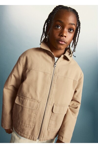 MANGO Kids Cepli sargı ceket
