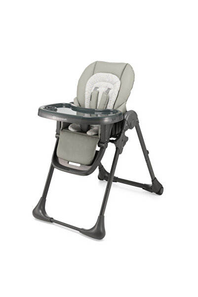 Kinderkraft Scaun de masa tummie, pliabil, grey, varsta de la 6 luni la 3 ani