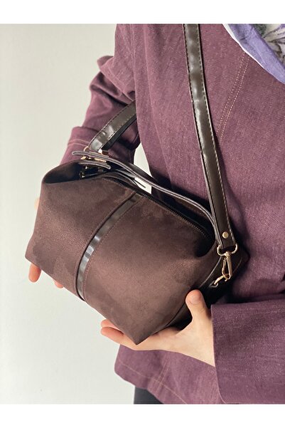 Bagzone Shoulder Bag with Lock Detail and Adjustable Strap