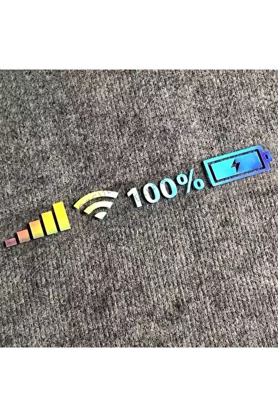 ÖZGÜL REKLAM Wi-Fi Pil Seviyesi Etiketleri Araba sticker / Motor Sticker / La...