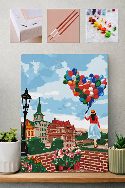 Carmen Sayılarla Boyama Seti - Balonlu Kadın