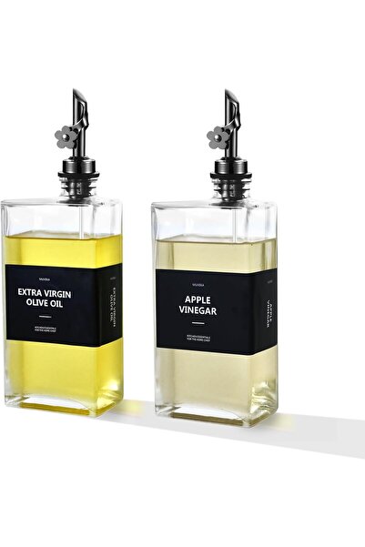 Arabest Olive Oil Dispenser Bottle for Kitchen, 16.9 oz/ 500 ml Vinegar Dispe...