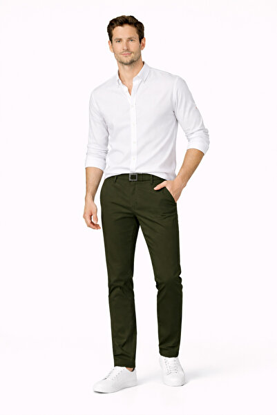 WE&ME Men's Slim Fit Lycra Casual Trousers – Flexible Comfortable Fit