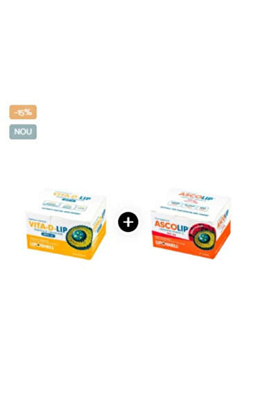 ASCOLIP Pachet PROMO Trateaza raceala COPII - Vitamina D3 4000 Ui + Vitamina ...