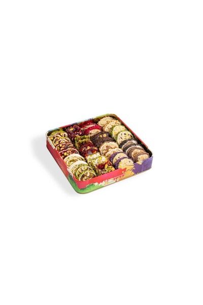 Hacıbaba Lezzetleri Amour Premium Karışık Lokum - Metal Kutu 1 kg
