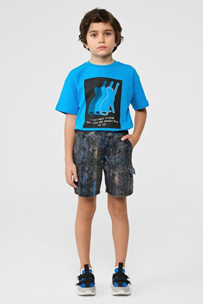 NBT JEANS Σορτς για αγόρια με σχέδια BG Store