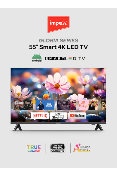 İMPEX Gloria 55 UHD Smart 55 inch 4K Android TV Quad Core 8GB+1.5GB Frameless...