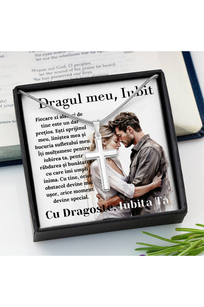 OEM Gift for Loved One - Necklace with Cross and Love Message