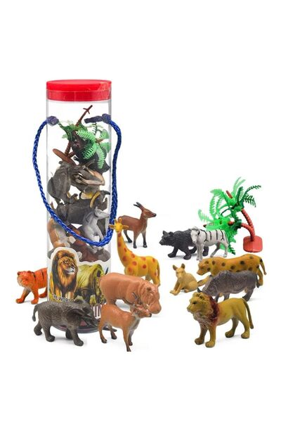 Arabest مجموعة ألعاب مجسمات حيوانات برية واقعية، 10 قطع، مجموعة ألعاب للأطفال...