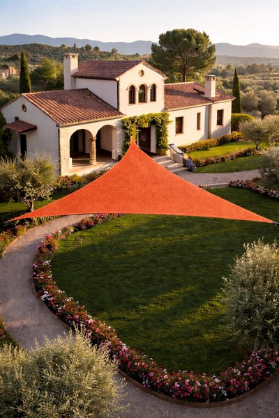 sizenelazım Üçgen Jüt File Gölgelik – Bahçe, Balkon ve Teras İçin Doğal Gölge...