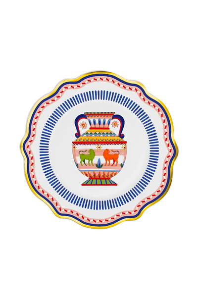 Baci Milano Dolce Vita 6'lı Amhora Pasta Tabağı 21 cm Porselen