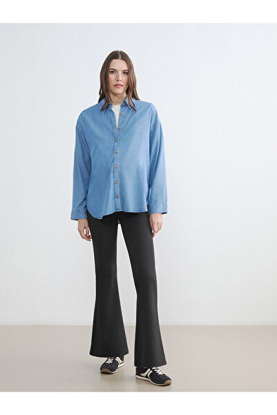 LC Waikiki Sparkling Choices High Waist Spanish Flare Women's Leggings from S...