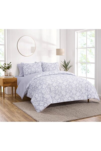 Orange Bed & Bath BUTTERFLY FLORAL| طقم لحاف مفرد 4 قطع