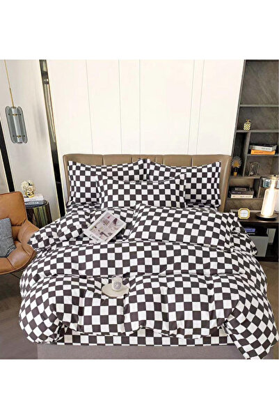 Inovius Double Bed Linen, Fine Cotton, 6 Pieces - SIPRR60-510