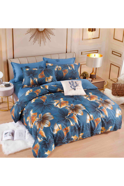 Inovius Lenjerie de Pat cu Elastic, Bumbac Finet 6 Piese - JOJ290