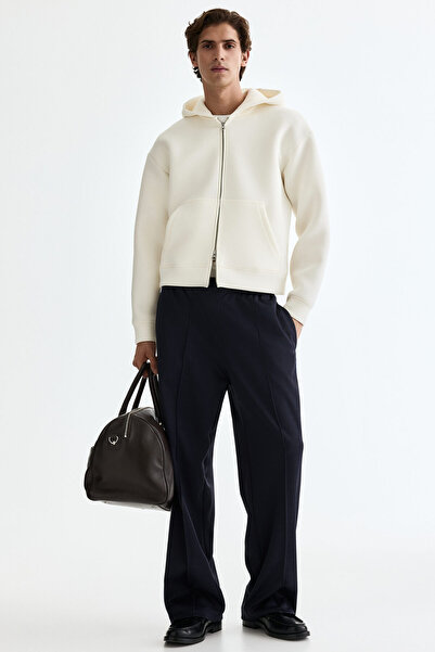 H&M Kapüşonlu ve Fermuarlı Scuba Üst Loose Fit