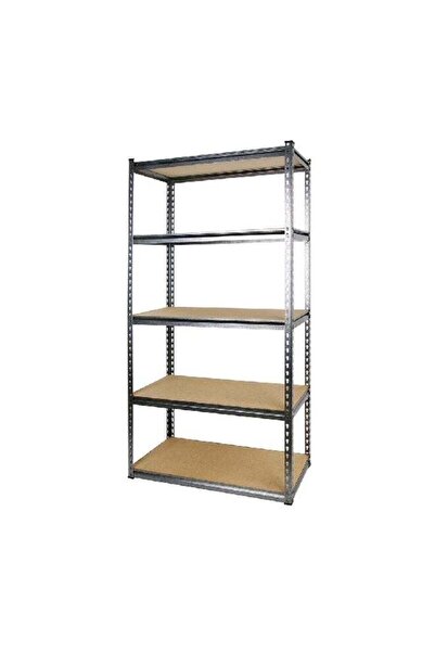 Tactix وحدة تخزين رفوف متينة عالية الأداء من 5 طبقات بدون براغي، باللونين الب...