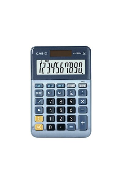 Casio Υπολογιστής γραφείου, 10 ψηφία, μπλε